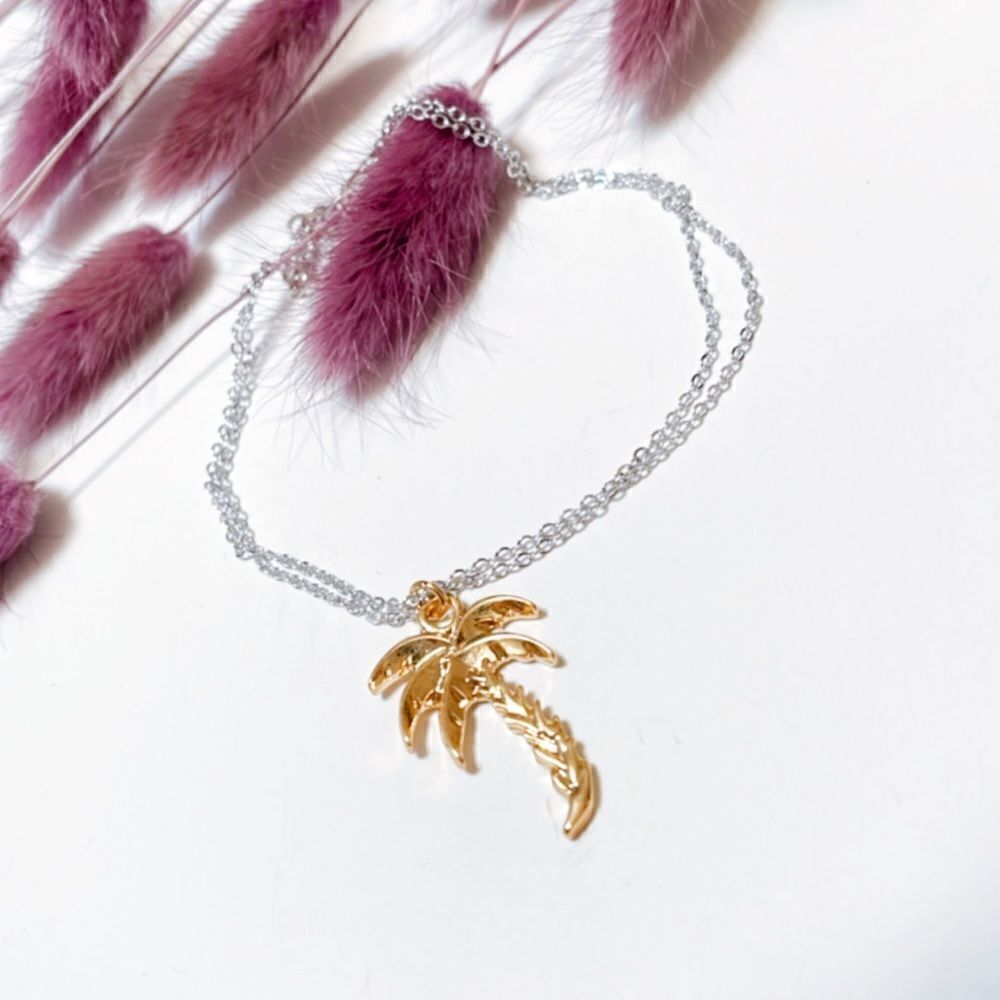Palm tree anklet R436 - Picture 2 of 5